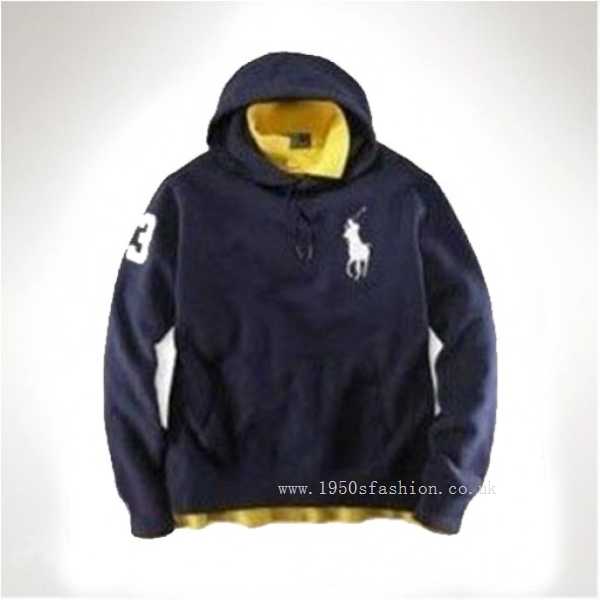 Polo Ralph Lauren Patriotic Big Pony Hoodie Men(right,Humor,Bargain,Slim )
